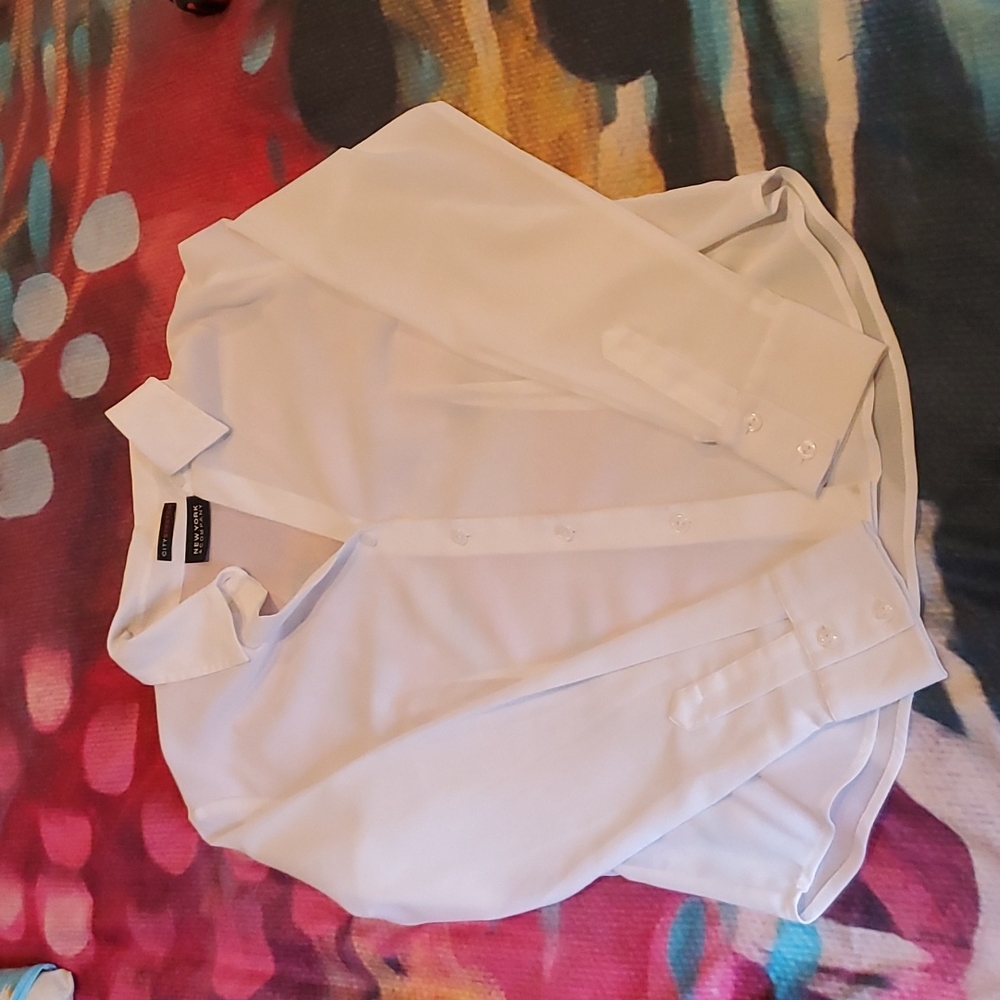 New York & Company White Blouse